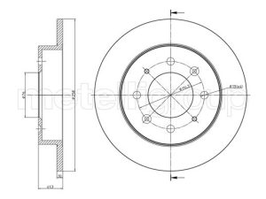 Disc frana METELLI 23-1122C – KIA | AutoRival