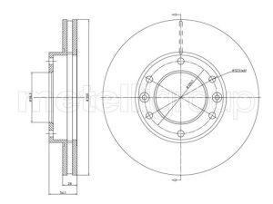 Disc frana METELLI 23-1174C – KIA | AutoRival