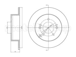 Disc frana METELLI 23-1193C – KIA | AutoRival