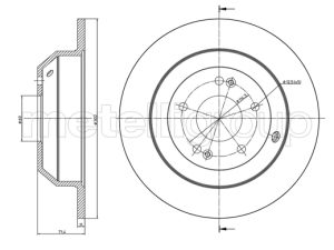 Disc frana METELLI 23-1347C – KIA | AutoRival