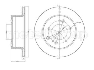 Disc frana METELLI 23-1354C – KIA | AutoRival