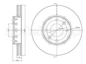 Disc frana METELLI 23-1355C – KIA | AutoRival
