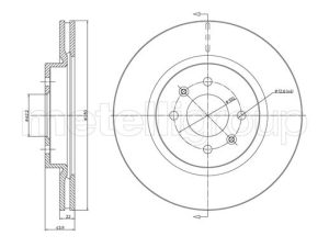 Disc frana METELLI 23-1365C – KIA | AutoRival