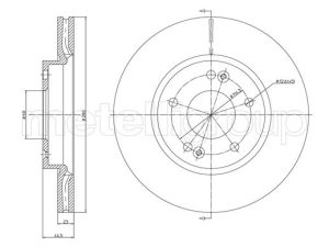 Disc frana METELLI 23-1377C – KIA | AutoRival