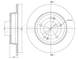 Disc frana METELLI 23-1440C – KIA | AutoRival
