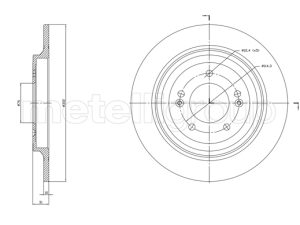 Disc frana METELLI 23-1819C – KIA | AutoRival