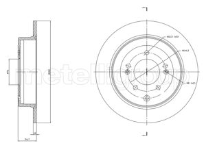 Disc frana METELLI 23-1820C – KIA | AutoRival