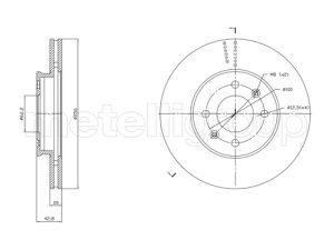 Disc frana METELLI 23-1870C – KIA | AutoRival