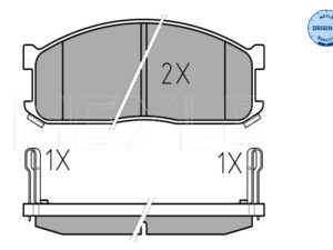 Set placute frana MEYLE 025 200 0215/W – KIA | AutoRival