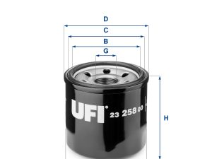 Filtru ulei UFI 23.258.00 – KIA | AutoRival