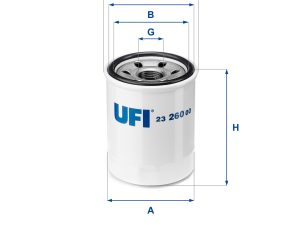 Filtru ulei UFI 23.260.00 – KIA | AutoRival