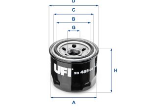 Filtru ulei UFI 23.485.00 – KIA | AutoRival