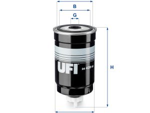 Filtru combustibil UFI 24.439.00 – KIA | AutoRival