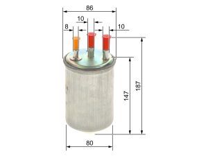 Filtru combustibil BOSCH 0 450 906 508