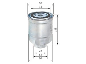 Filtru combustibil BOSCH 0 986 450 508