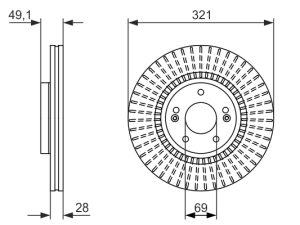Disc frana BOSCH 0 986 479 786