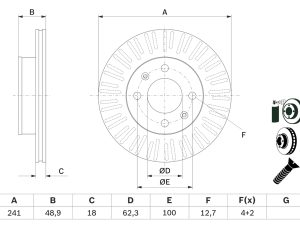 Disc frana BOSCH 0 986 479 E73