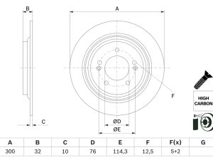 Disc frana BOSCH 0 986 479 H01