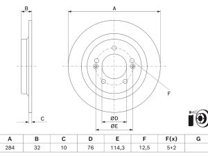Disc frana BOSCH 0 986 479 J22