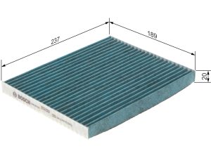Filtru aer habitaclu BOSCH 0 986 628 554