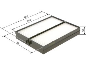 Filtru aer habitaclu BOSCH 1 987 432 160
