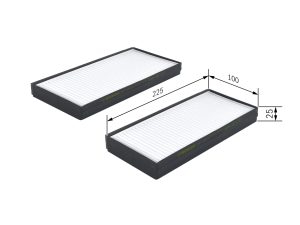 Filtru aer habitaclu BOSCH 1 987 432 176