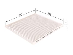 Filtru aer habitaclu BOSCH 1 987 432 254