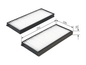 Filtru aer habitaclu BOSCH 1 987 432 260