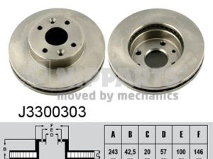 Disc frana NIPPARTS J3300303 – KIA | AutoRival