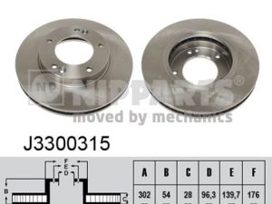 Disc frana NIPPARTS J3300315 – KIA | AutoRival