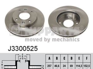 Disc frana NIPPARTS J3300525 – KIA | AutoRival