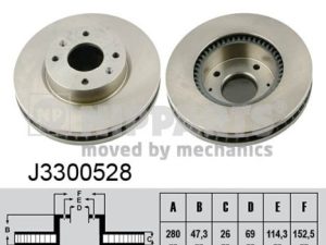 Disc frana NIPPARTS J3300528 – KIA | AutoRival