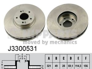 Disc frana NIPPARTS J3300531 – KIA | AutoRival