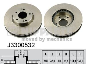 Disc frana NIPPARTS J3300532 – KIA | AutoRival