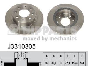 Disc frana NIPPARTS J3310305 – KIA | AutoRival