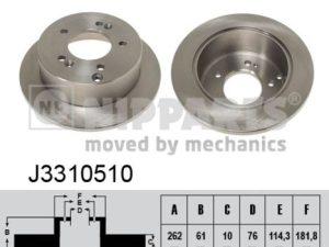Disc frana NIPPARTS J3310510 – KIA | AutoRival