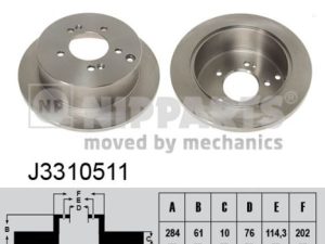 Disc frana NIPPARTS J3310511 – KIA | AutoRival