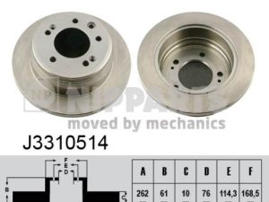 Disc frana NIPPARTS J3310514 – KIA | AutoRival