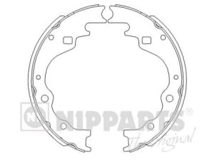 Set saboti frana NIPPARTS J3503025 – KIA | AutoRival