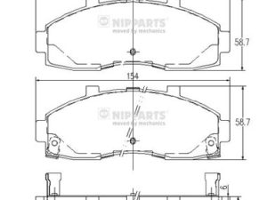 Set placute frana NIPPARTS J3600313 – KIA | AutoRival