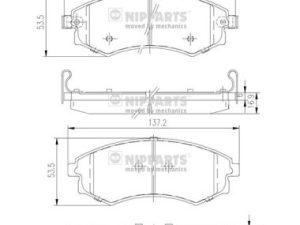 Set placute frana NIPPARTS J3600401 – KIA | AutoRival