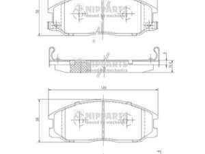 Set placute frana NIPPARTS J3600526 – KIA | AutoRival