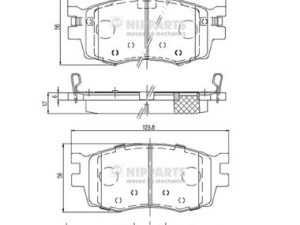 Set placute frana NIPPARTS J3600542 – KIA | AutoRival
