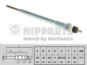 Bujie incandescenta NIPPARTS J5710302 – KIA | AutoRival
