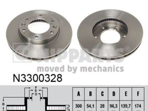 Disc frana NIPPARTS N3300328 – KIA | AutoRival