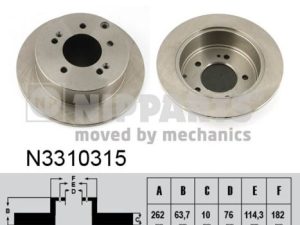 Disc frana NIPPARTS N3310315 – KIA | AutoRival