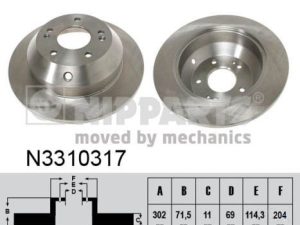 Disc frana NIPPARTS N3310317 – KIA | AutoRival