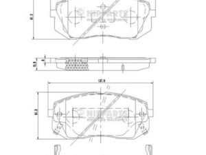 Set placute frana NIPPARTS N3600330 – KIA | AutoRival