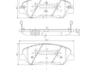 Set placute frana NIPPARTS N3605051 – KIA | AutoRival