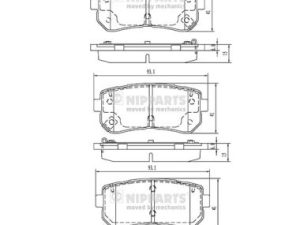 Set placute frana NIPPARTS N3610313 – KIA | AutoRival